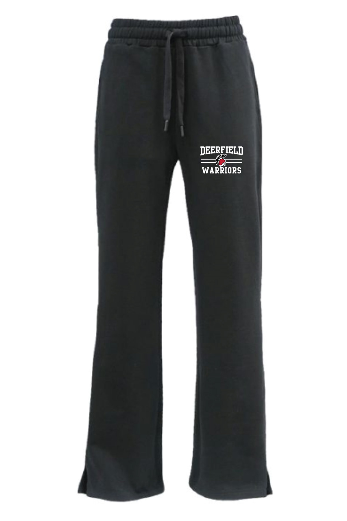NEW STYLE! Women's Black Flare Bottom Sweatpants w/ embroidered logo